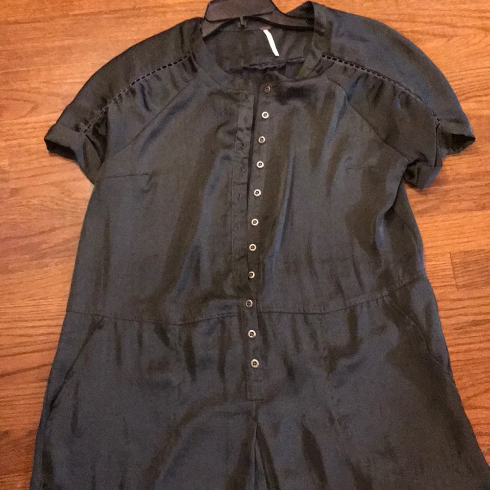 FREE PEOPLE, green jumpsuit